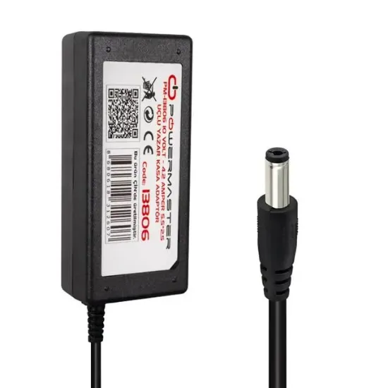 Powermaster PM-13806 10 Volt - 4.2 Amper 5.5*2.5 Mm Uçlu Yazar Kasa Adaptör resmi