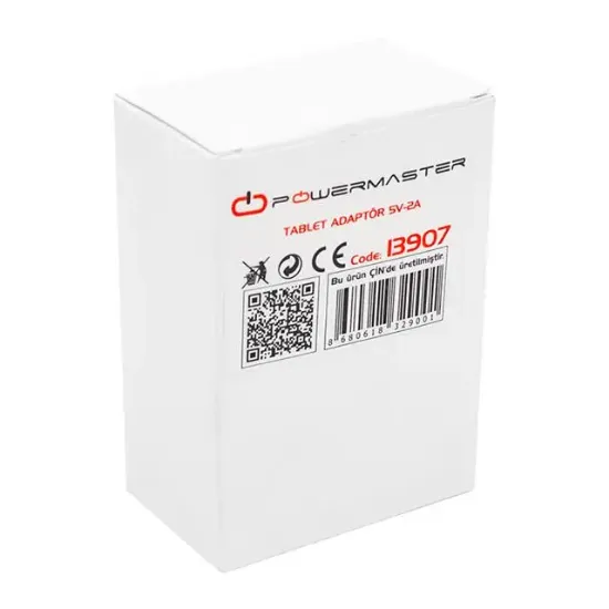 Powermaster PM-13907 5 Volt - 2 Amper Adaptör (Samsung Tablet) resmi