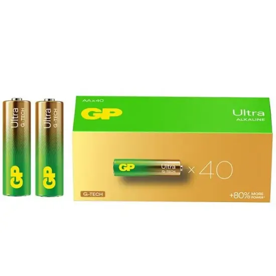 GP 15AU R6 Ultra Alkalin Kalem AA 40‘lı Paket resmi