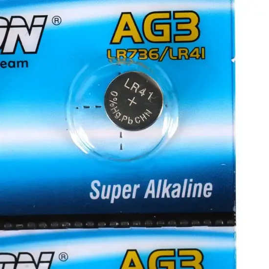 Tianqiu AG3 LR41 Alkalin Saat Pili 10'lu Paket resmi