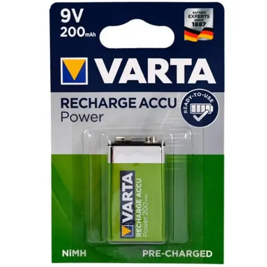 Varta 9 Volt 200 mA Şarjlı Pil resmi