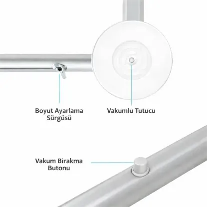 Weko 32 - 80'' Alüminyum Vakumlu Tv Panel Ekran Taşıyıcısı resmi
