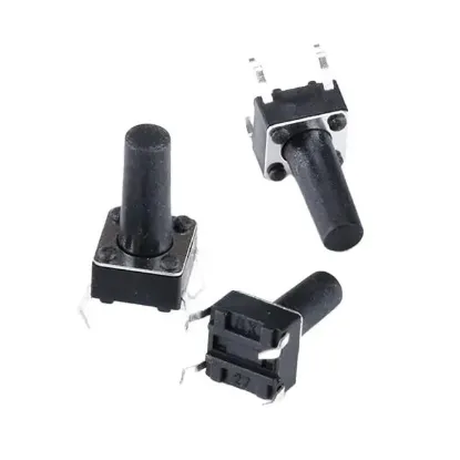 Tact Switch Şaseli 6x6x7mm IC-200 C9 Buton resmi