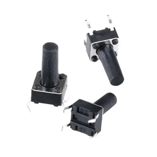 Tact Switch Şaseli 6x6x7mm IC-200 C9 Buton resmi