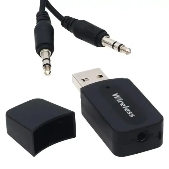 PowerMaster PM-15152 Bluetooth Wireless TO 3.5mm Jack Audio Ses MP3 Alıcı (Receiver Çevirici Adaptörü) resmi