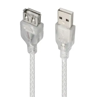 Powermaster PM-1568 Şeffaf 1.5 Metre Usb 2.0 Uzatma Kablosu resmi