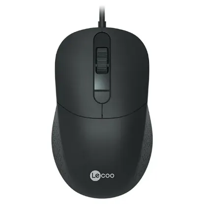 Lenovo Lecoo MS102 800/1200/1600 DPI 4 Tuşlu USB Kablolu Optik Mouse resmi