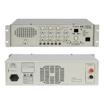 Magicvoice MV-400EF 400 Watt 3 Mikrofon Girişli Trafosuz Anfi resmi