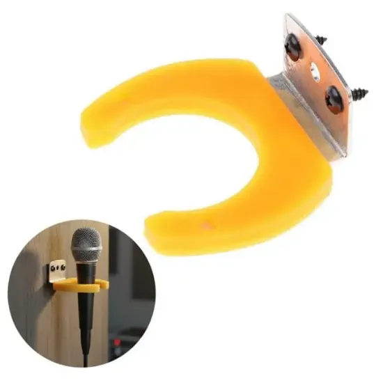 MagicVoice MV-I Duvar Tipi Mikrofon Askı Aparatı Sarı Renkli Esnek Tutucu ve Montaj Vida Seti resmi