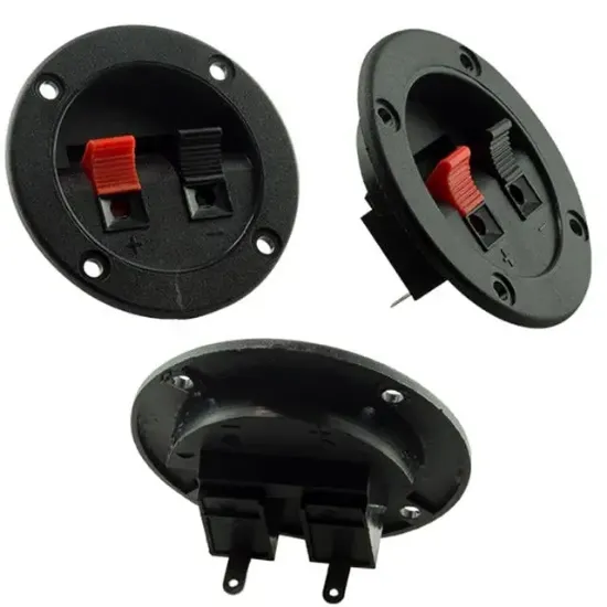 PowerMaster PM-17386 İkili Yuvarlak Hoparlör Terminali (İç Çapı: 40mm / Dış Çapı: 65mm) resmi