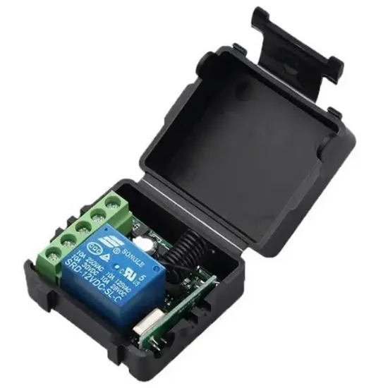 Weko 12 Volt - 433 Mhz Tek Kanallı Uzaktan Kumandalı Garaj Kumandası Kopyalama ve Role Devresi resmi