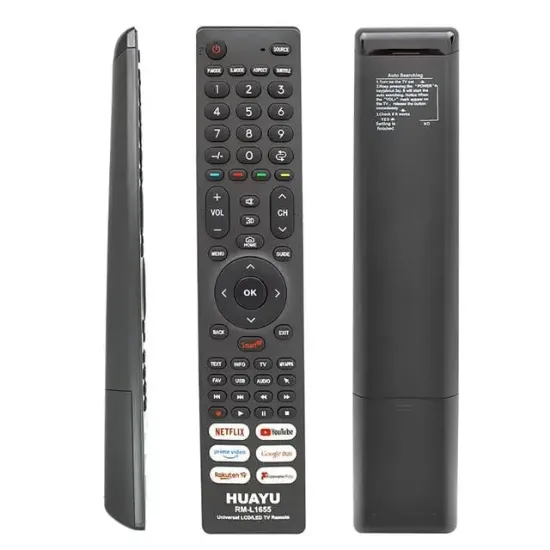 Huayu RM-L1655 Netflix-YouTube-Prime Video-Google Play Tuşlu Universal Lcd Led Tv Kumandası resmi