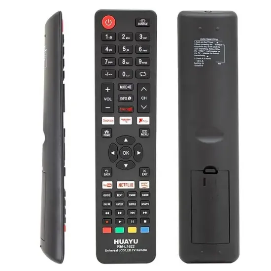 Huayu RM-L1622 Netflix-YouTube-Prime Video-Google Play Tuşlu Universal Lcd Led Tv Kumandası resmi