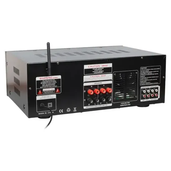 MagicVoice MV-550 2x100W USB/SD/Bluetooth 4 Mikrofon Girişli Stereo Mixer Amfi resmi