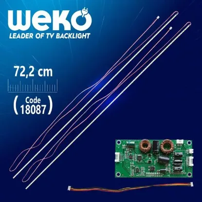 65'' inç 90 Ledli 72 Cm Universal Tv WK-1374 E-Led Takımı resmi