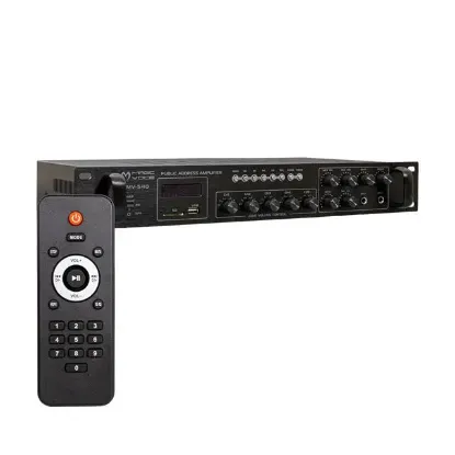 Magicvoice MV-540 100 Watt USB-SD-Bluetooth 2 Mikrofon Girişli 5 Bölgeli Hat Trafolu Anfi resmi