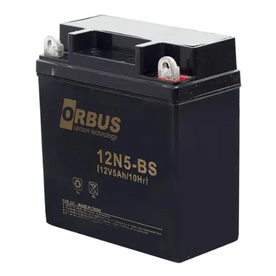 Orbus 12V 5AH Elektrikli Karbon Bisiklet Aküsü 12N5-BS resmi