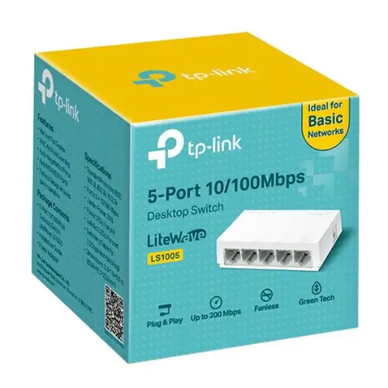TP-Link LS1005 5 Port 10/100 Mbps Ethernet Switch resmi