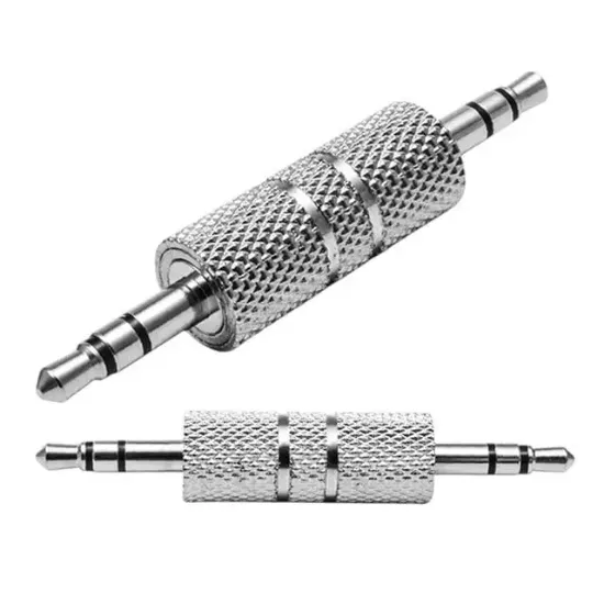 Powermaster 3.5 Mm Stereo Aux Erkek/Erkek Ara Metal Jack                                                         resmi