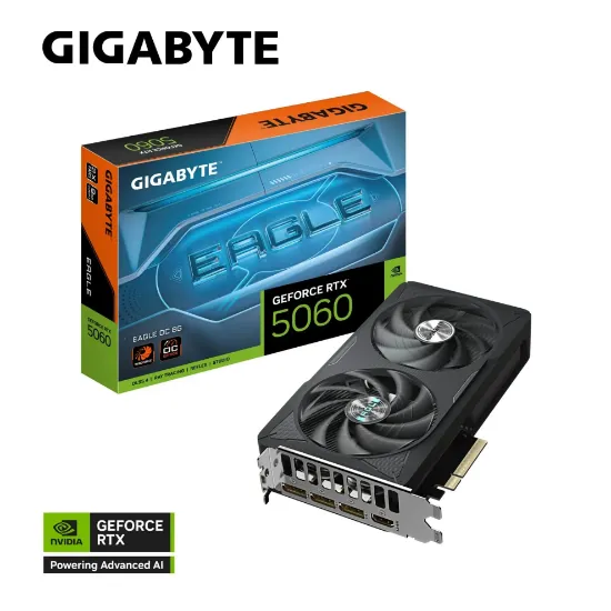 GIGABYTE 5060 EAGLE OC GV-N5060EAGLE OC-8GD 8GB GDDR7 128Bit resmi