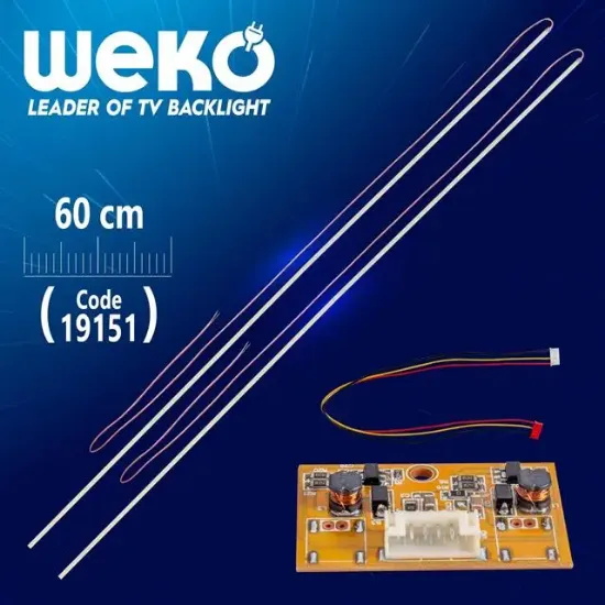 Universal 3'lü Kesilebilir 60 Cm (42'' Altı İçin) 2 X Çubuk Eled - Driver resmi