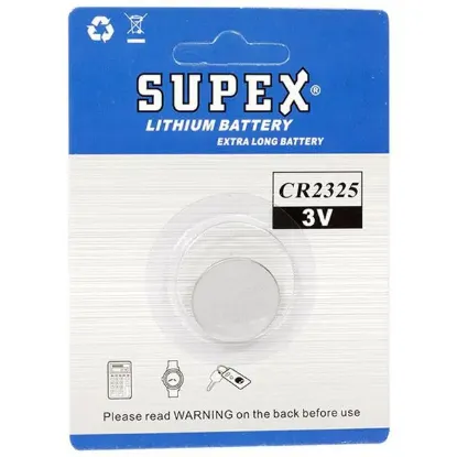 Supex CR2325 3 Volt Lityum Pil Tekli resmi