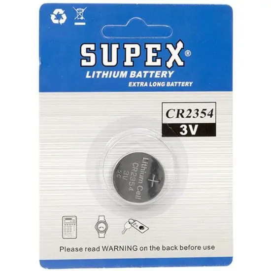 Supex CR2354 3 Volt Lityum Pil Tekli resmi