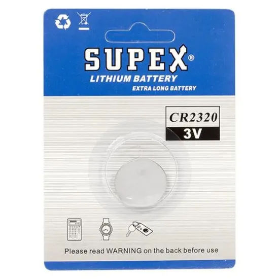 Supex CR2320 3 Volt Lityum Pil Tekli resmi