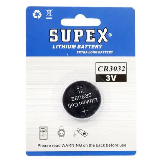 Supex CR3032 3 Volt Lityum Pil Tekli resmi