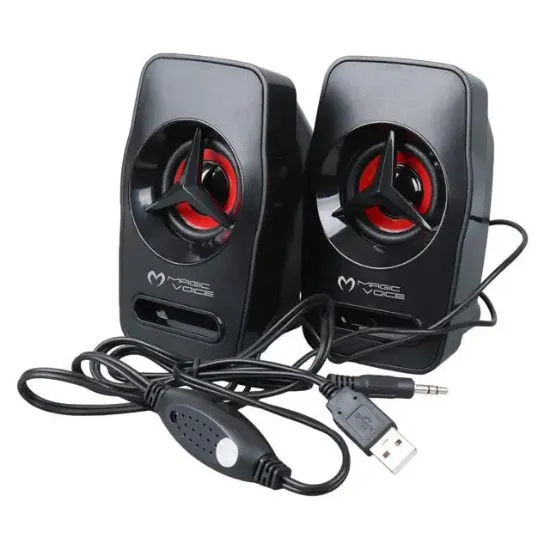 Magicvoice T-19 1+1 USB Pc Mini Hoparlör - Speaker (2*3 Watt - 4 Ohm) resmi