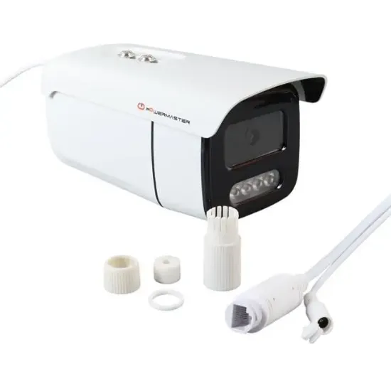 PowerMaster PM-19419 3-4MP IPC 4 Warm Led Metal Kasa Poeli IP Bullet Kamera resmi