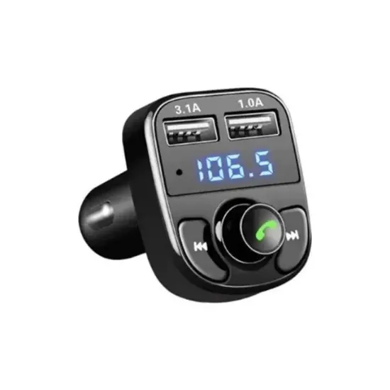 Hello 12-24 Volt 3.1 Amper Hızlı Şarj Destekli Çift USB/SD-Bluetooth Fm Transmitter HL-19680 resmi