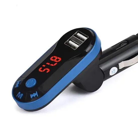 Hello HL-19683 FM Modulatör Çift USB/SD/MP3 12-24 Volt Bluetooth Hafızasız Fm Transmitter resmi