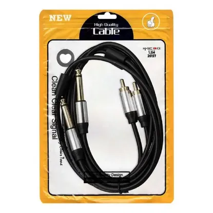 Magicvoice LD398 2x 6.3 Mm Mono Erkek - 2x Rca Erkek 1.5 Metre Kablo resmi