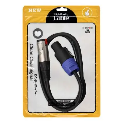 Magicvoice LD384 Specon Erkek - Canon Dişi Çevirici 1 Metre Kablo resmi