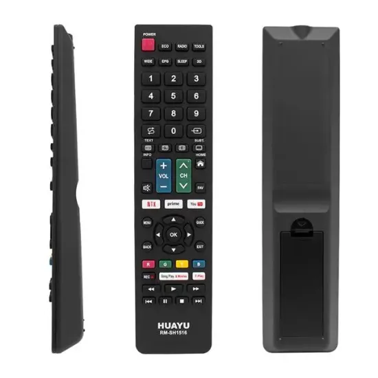 Huayu RM-SH1516 Sharp Netflıx- Youtube- Prıme Vıdeo Tuşlu Unıversal Lcd-Led Tv Kumanda resmi