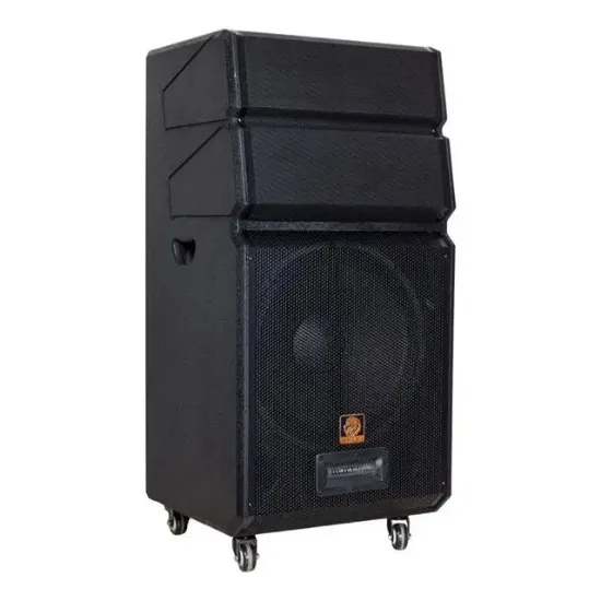 Shile SL-1612B İki El Mikrofonlu-Kumandalı USB/SD/BT/FM Taşınabilir Hoparlör resmi