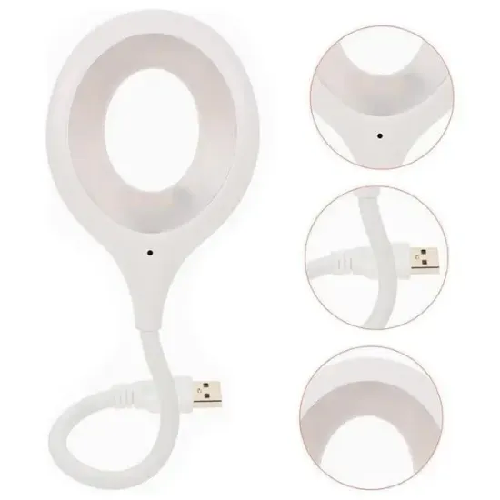 PowerMaster Portatif Akrobatik 20 SMD Ledli USB Gece Kitap Okuma Çalışma Lambası (Powerbank Uyumlu) resmi