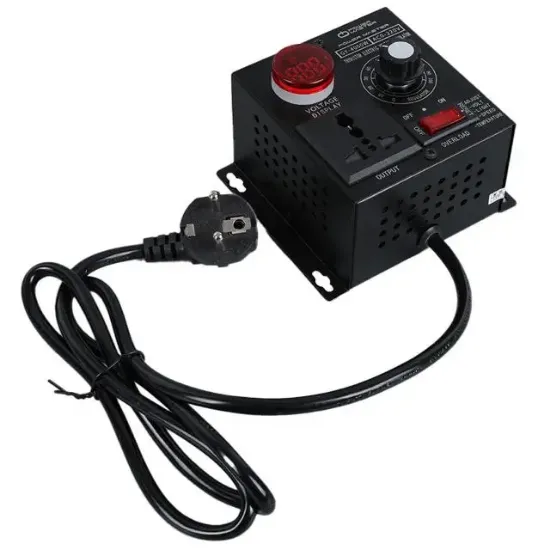 PowerMaster PM-21013 10-100V AC 4000 Watt 15A Hız Işık Kontrolü Motor Sürücü Voltaj Regülatör resmi