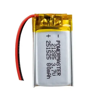 PowerMaster 251525 3.7 Volt 80 Mah Lityum Polimer Pil resmi