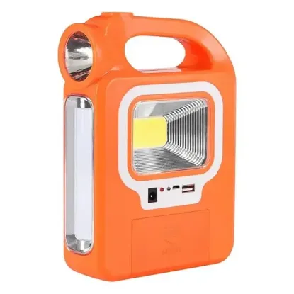 Powermaster HB-6399A Cob Ledli Solarlı 3 Kademeli Işıldak Fener (Ampül Dahil) (Om-20) resmi