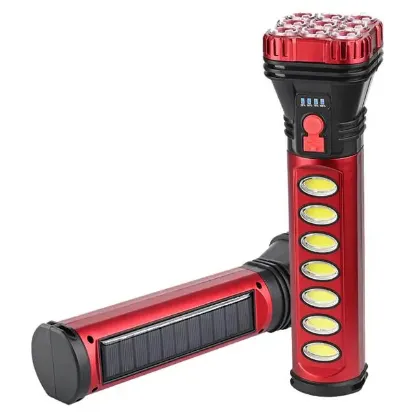 Powermaster HB-707-2 9+4 Ledli Solar + Şarjlı El Feneri resmi