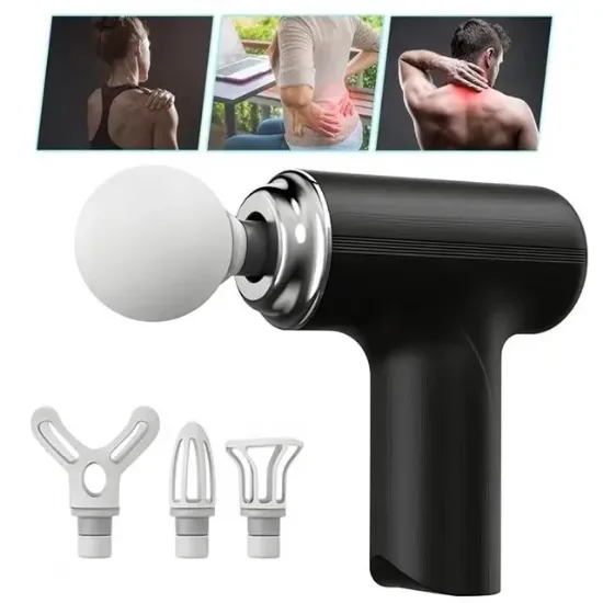 PowerMaster KH-320 Şarjlı Sporcu Koşucu Darbeli Titreşimli Masaj Aleti 6 Kademeli 2000mAh resmi