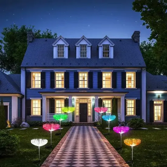 PowerMaster PM-21643 Solar Ledli 7 Renk Değıştiren Bahçe Dekorasyon Aydınlatma 2'li Paket resmi