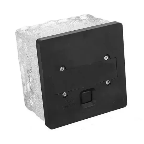 PowerMaster PM-21647 Solar Kırmızı Ledli Tuğla Görünümlü Bahçe Dekorasyon Aydınlatma resmi