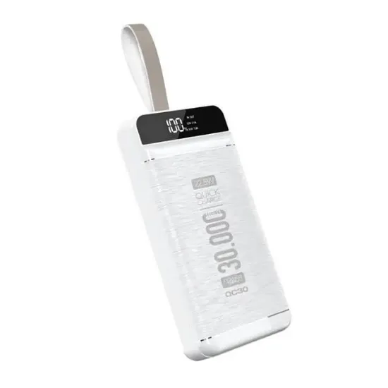 Powerway QC30 30000 Mah Di̇ji̇tal Göstergeli Ekran Powerbank resmi