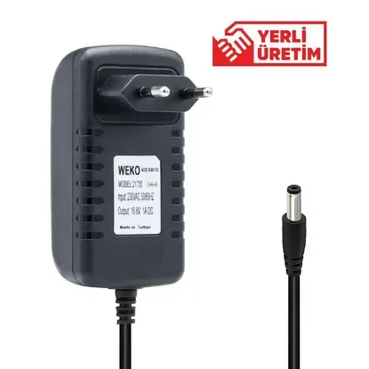 Weko 16.8 Volt Ledli Priz Tipi Şarj Adaptörü resmi