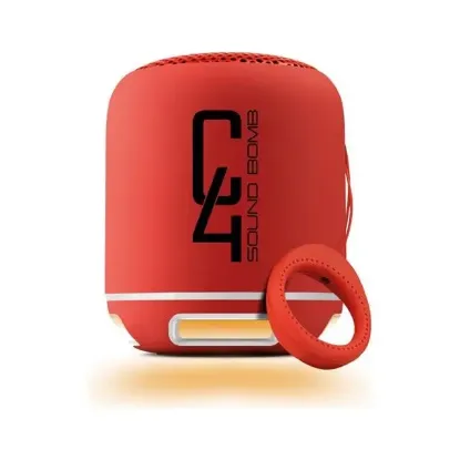Powerway C4 Taşınabilir Sese Duyarlı Led Işıklı Bluetooth Hoparlör Ses Bombası resmi