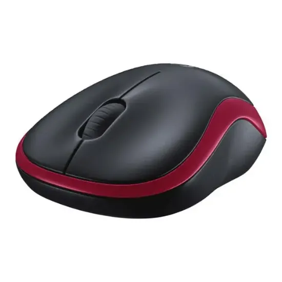 Logitech M185 Kablosuz Kırmızı Mouse resmi
