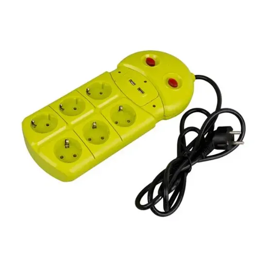 Vea VE-970USB 6'Lı 2 USB'li 1.5 Metre Grup Priz resmi